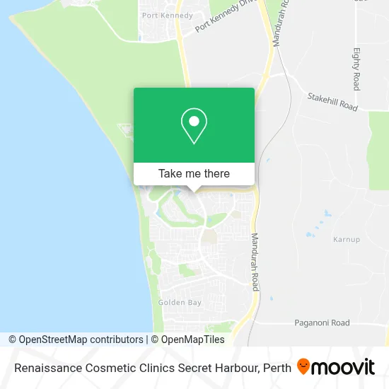 Mapa Renaissance Cosmetic Clinics Secret Harbour