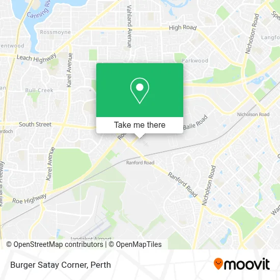 Mapa Burger Satay Corner