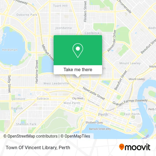Mapa Town Of Vincent Library