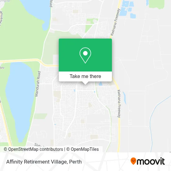 Mapa Affinity Retirement Village