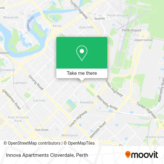 Mapa Innova Apartments Cloverdale