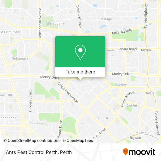 Ants Pest Control Perth map