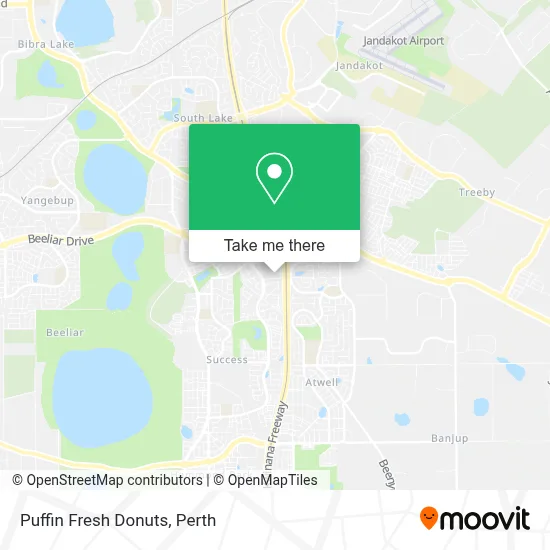 Mapa Puffin Fresh Donuts