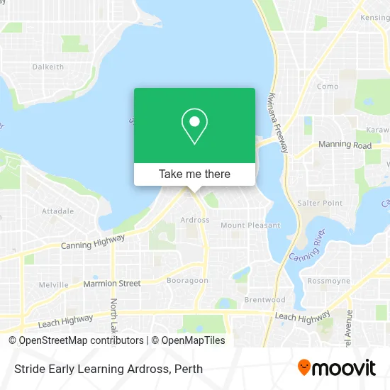 Mapa Stride Early Learning Ardross