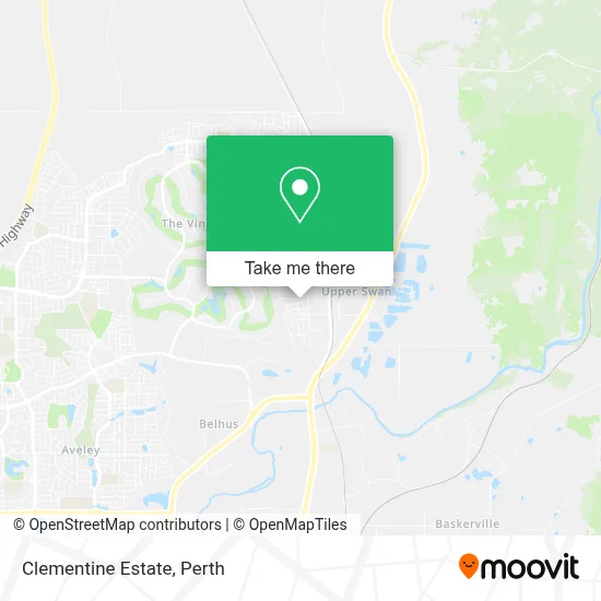 Mapa Clementine Estate