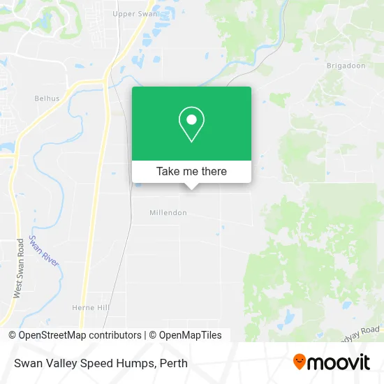 Mapa Swan Valley Speed Humps