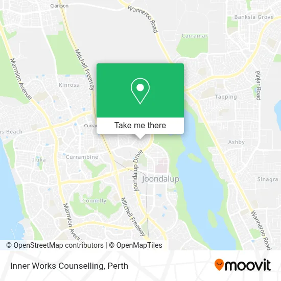 Mapa Inner Works Counselling