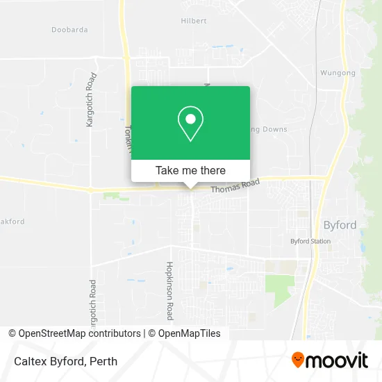 Mapa Caltex Byford