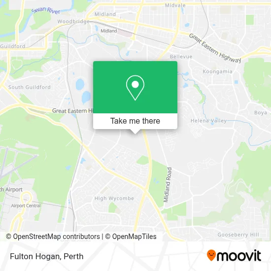 Mapa Fulton Hogan
