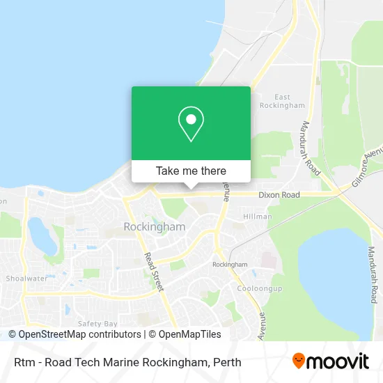 Mapa Rtm - Road Tech Marine Rockingham