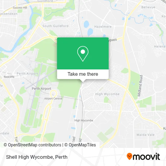 Mapa Shell High Wycombe