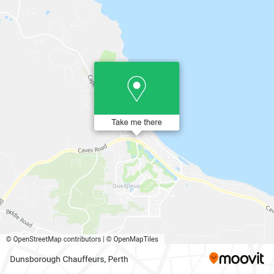 Mapa Dunsborough Chauffeurs