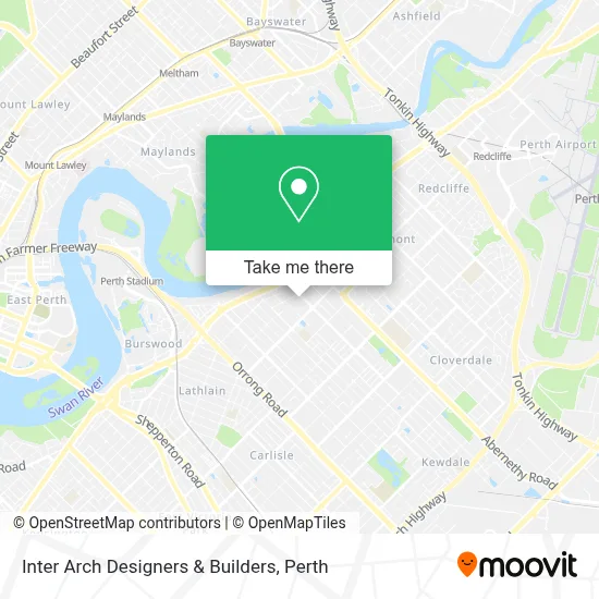 Mapa Inter Arch Designers & Builders