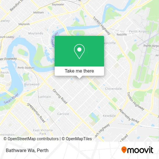 Mapa Bathware Wa