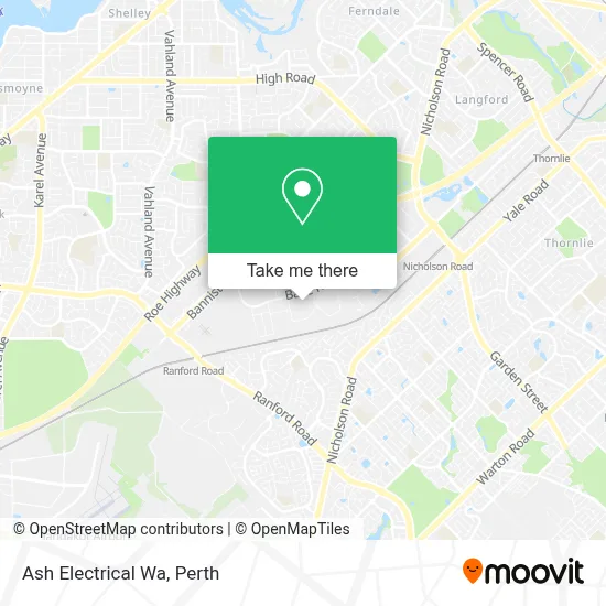 Mapa Ash Electrical Wa