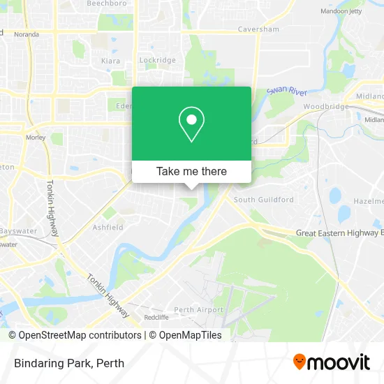 Mapa Bindaring Park