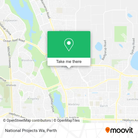 Mapa National Projects Wa