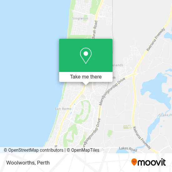 Mapa Woolworths
