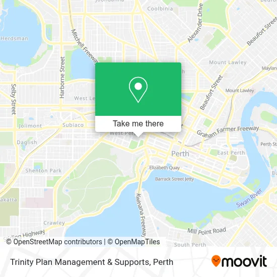 Mapa Trinity Plan Management & Supports