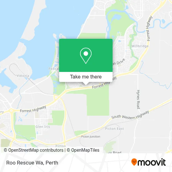 Roo Rescue Wa map