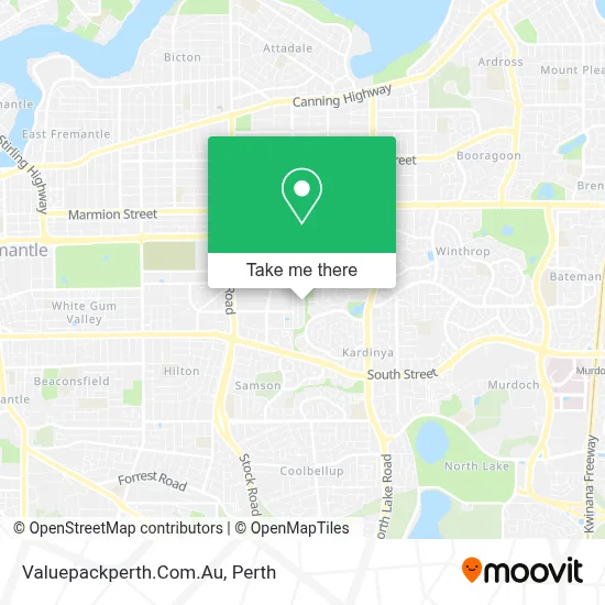 Mapa Valuepackperth.Com.Au