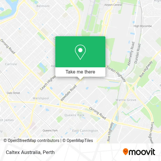 Mapa Caltex Australia