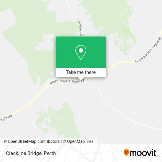 Mapa Clackline Bridge