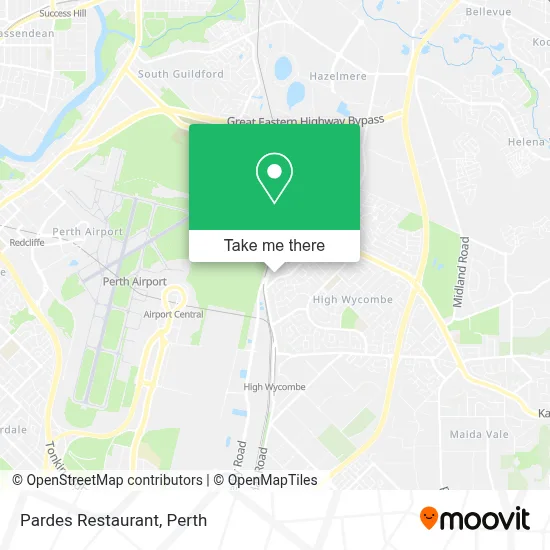 Mapa Pardes Restaurant