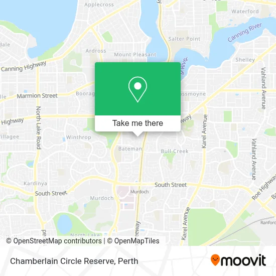 Mapa Chamberlain Circle Reserve