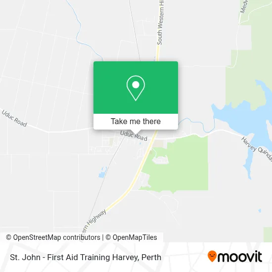 Mapa St. John - First Aid Training Harvey