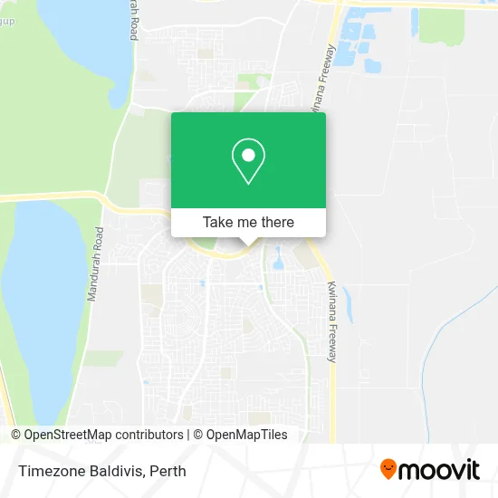 Mapa Timezone Baldivis