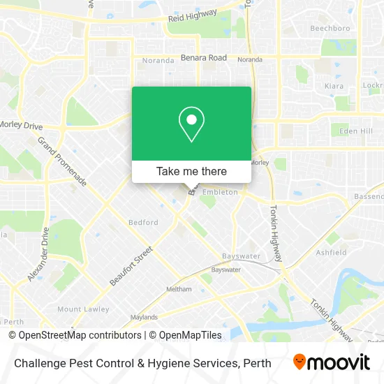 Mapa Challenge Pest Control & Hygiene Services
