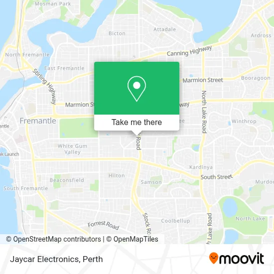 Mapa Jaycar Electronics
