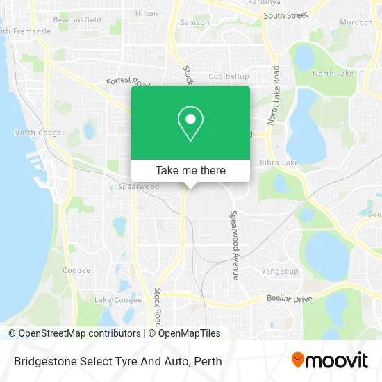 Mapa Bridgestone Select Tyre And Auto