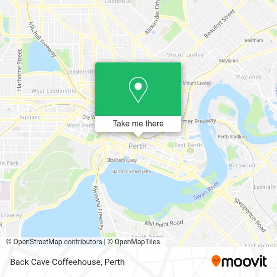 Mapa Back Cave Coffeehouse