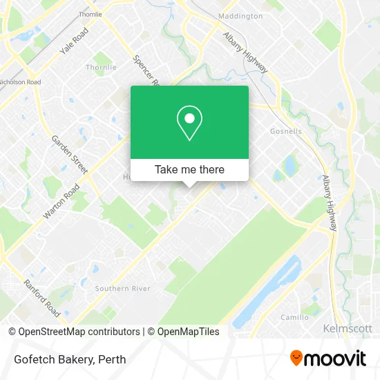 Mapa Gofetch Bakery