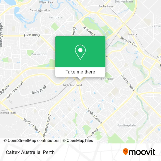 Mapa Caltex Australia
