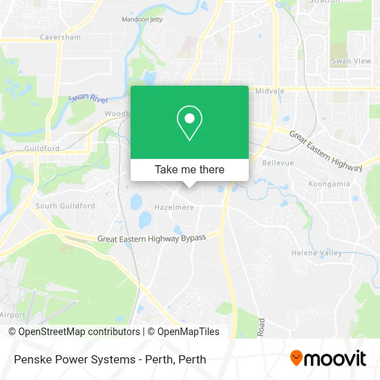 Mapa Penske Power Systems - Perth