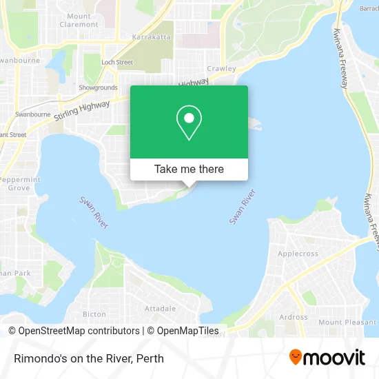 Mapa Rimondo's on the River