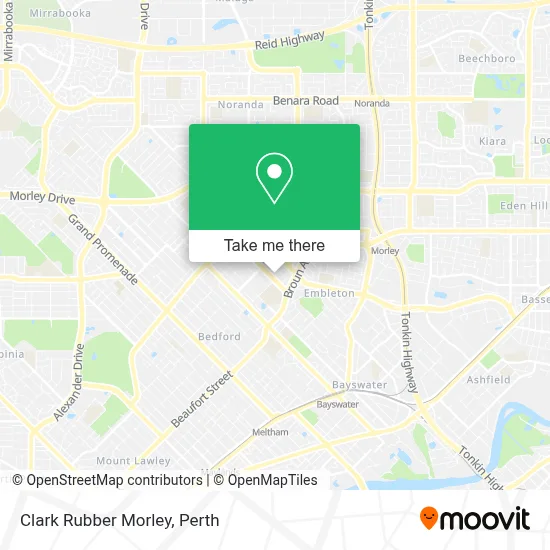 Mapa Clark Rubber Morley