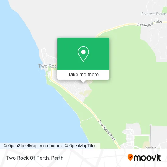 Mapa Two Rock Of Perth