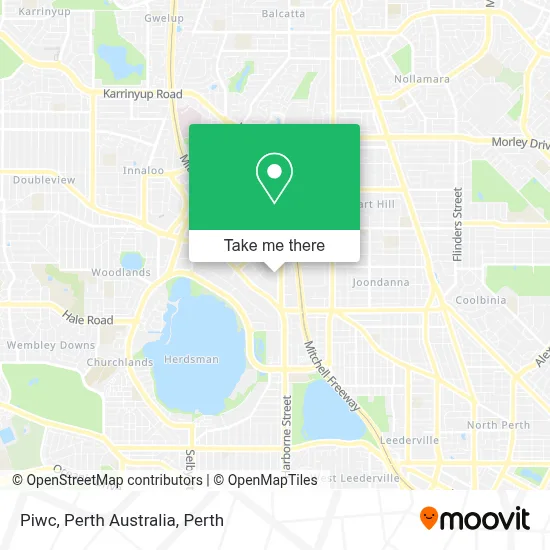 Mapa Piwc, Perth Australia