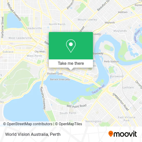 Mapa World Vision Australia