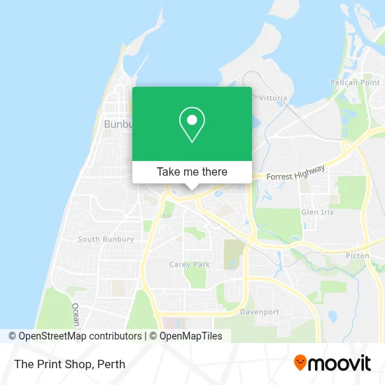 Mapa The Print Shop