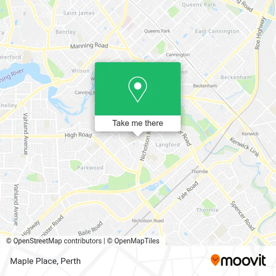 Mapa Maple Place