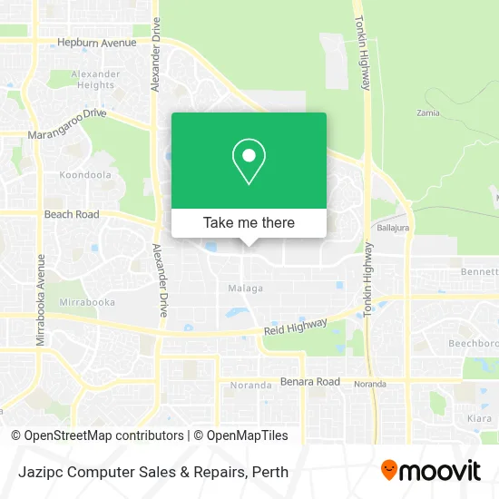 Mapa Jazipc Computer Sales & Repairs