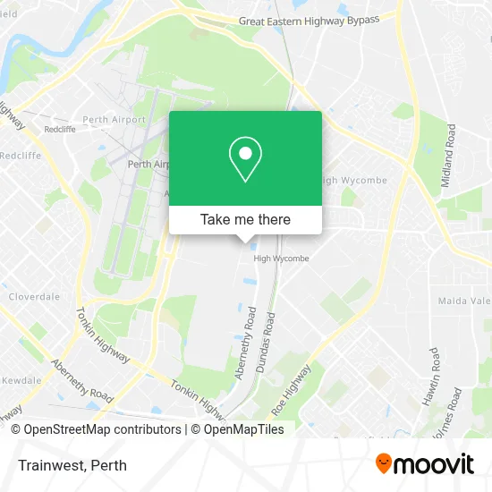 Mapa Trainwest