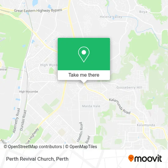 Mapa Perth Revival Church