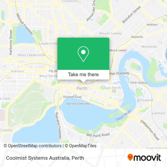 Mapa Coolmist Systems Australia