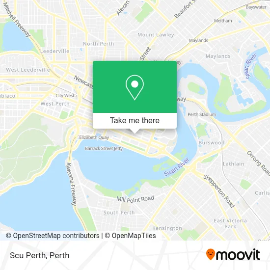 Mapa Scu Perth